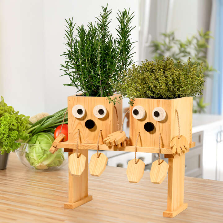 dobar Tischbeet Kräuterschwestern Laura & Lisa